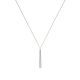 Engravable Silver Tag Pendant Necklace