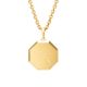 Combine Octagonal Gold Pendant